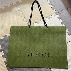 Authentic Gucci Green Shopping Bag